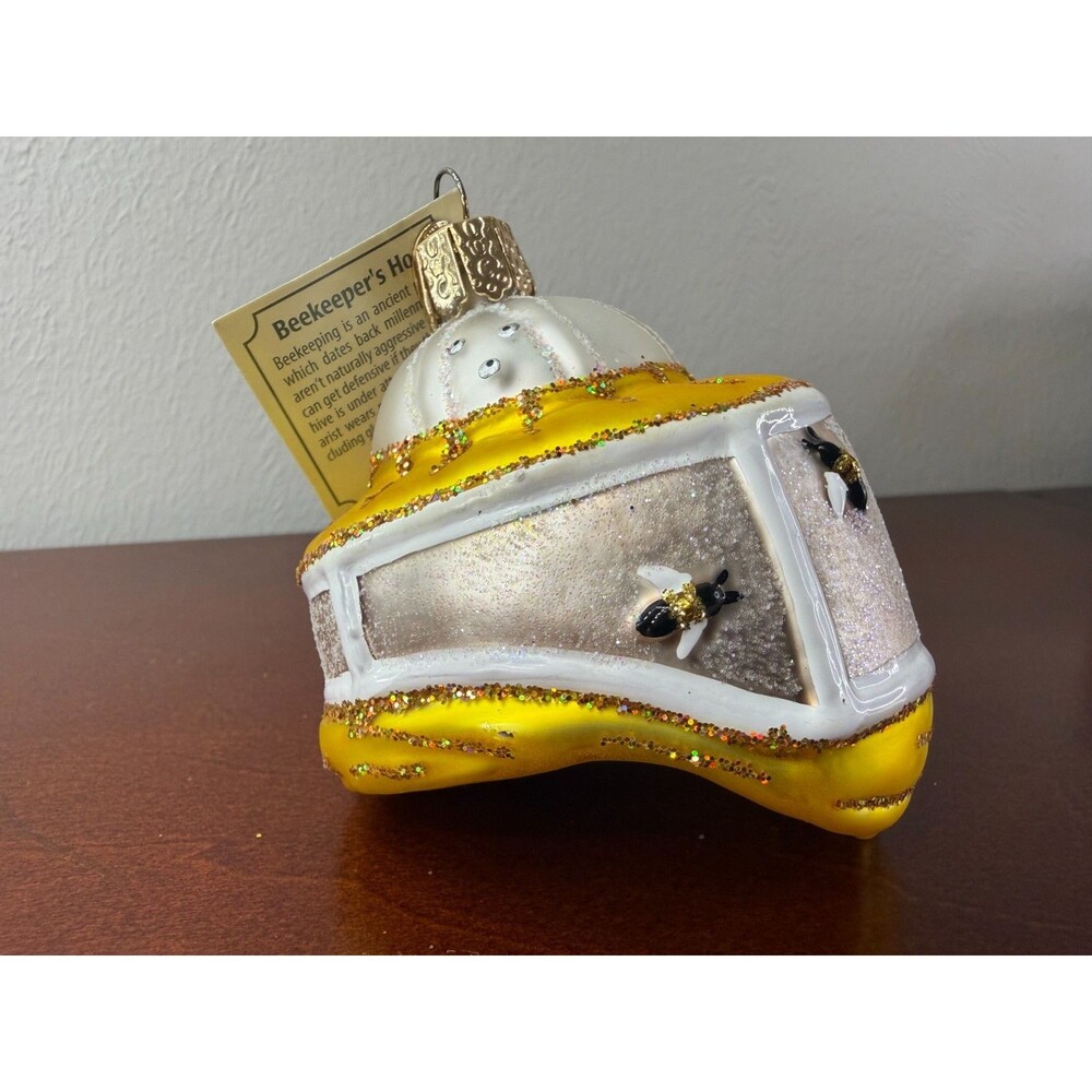 2018 Old World Christmas Beekeeper's Hood Ornament 36227 NWT With Box - Picture 3 of 8